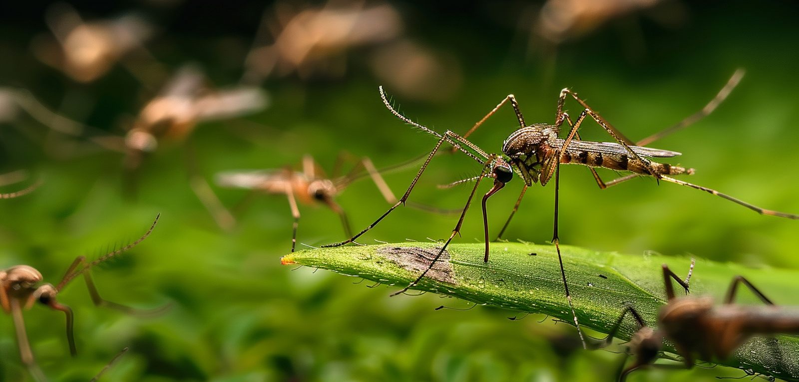 A mosquito close up